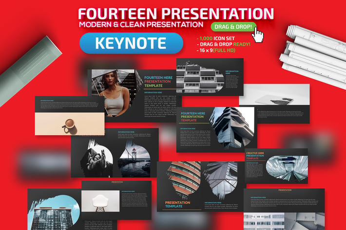 Fourteen Keynote Presentation Tempalte