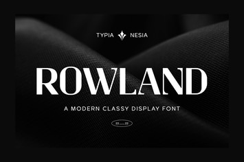 Rowland - Modern Masculine Classy Sans Serif