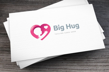 Big Hug Logo Template