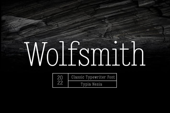 Wolfsmith - Classic Vintage Typewriter Serif Font