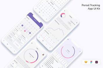 Period Tracking App UI Kit