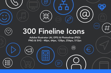 300 Fineline Icons