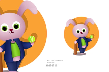 Cool Bunny Illustration