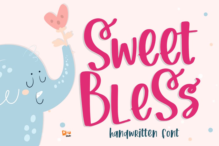 Sweet Bless- Handwritten Font 