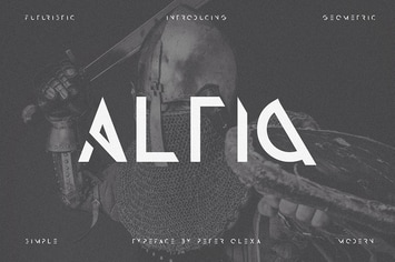 Altiq - Futuristic Font