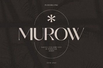 Murow Elegant Serif Font Typeface