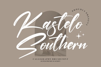 Kastelo Southern Calligraphy Brush Font