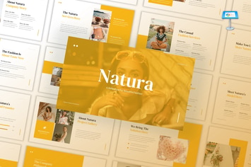 Natura - Beautiful Fashion Keynote Template