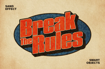 Retro Printing Text & Logo Effect