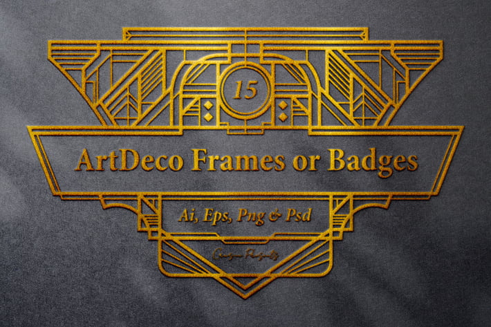 15 Frames - Art Deco Ornament
