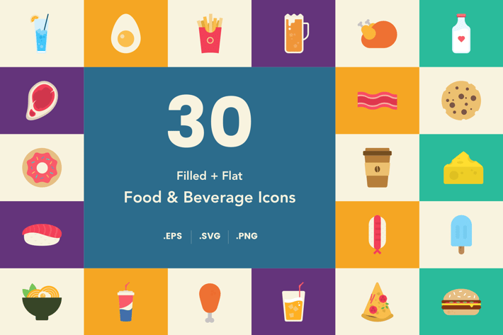Food and Beverage Icon Set