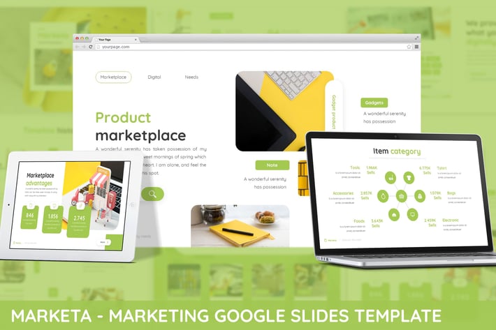 Marketa - Marketing Plan Google Slides Template