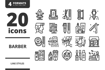 Barber icons packs