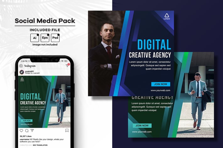 Agency Social Media Post Template