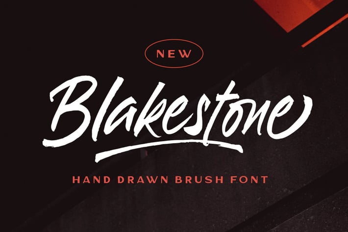 Blakestone - Hand drawn Brush font