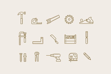 15 Carpentry Icons