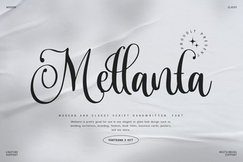 Mellanta - Modern & Classy Script Handwritten Font