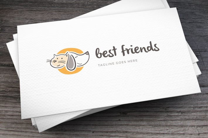 Best Friend Logo Template