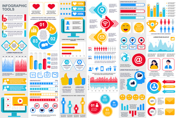 Social Media Infographic Elements Template