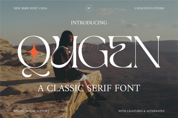 Qugen Luxury Seri Font 