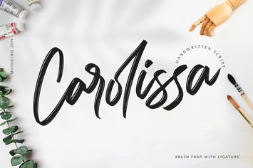 Carolissa - Brush Font