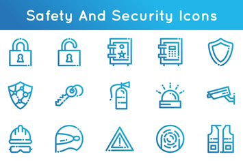 Safety And Security Icons