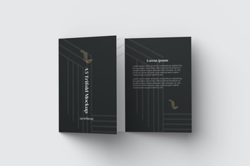 A5 Trifold Mockup V3