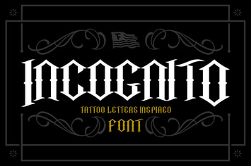 Incognito Tattoo Font