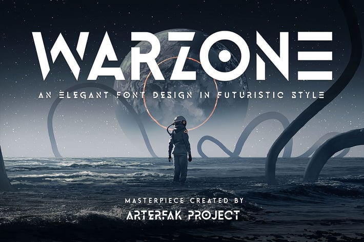 Warzone | Techno Font