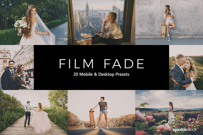 20 Film Fade Lightroom Presets & LUTs