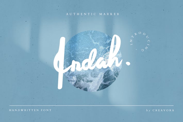 Indah - Bold Handwritten Font