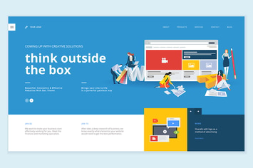 Creative website template design