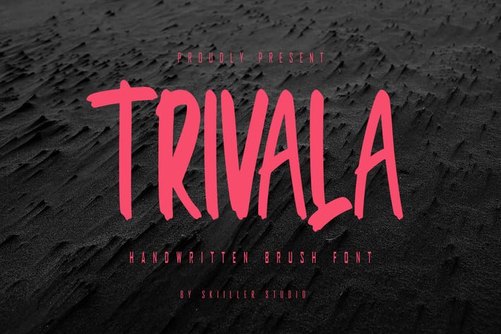 Trivala - Handwritten Brush Font