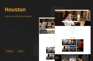 Houston - Online Hotel Booking Template
