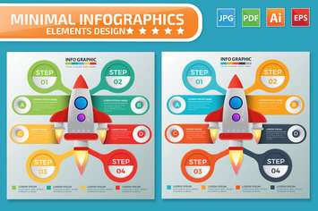 Rocket Infographics design