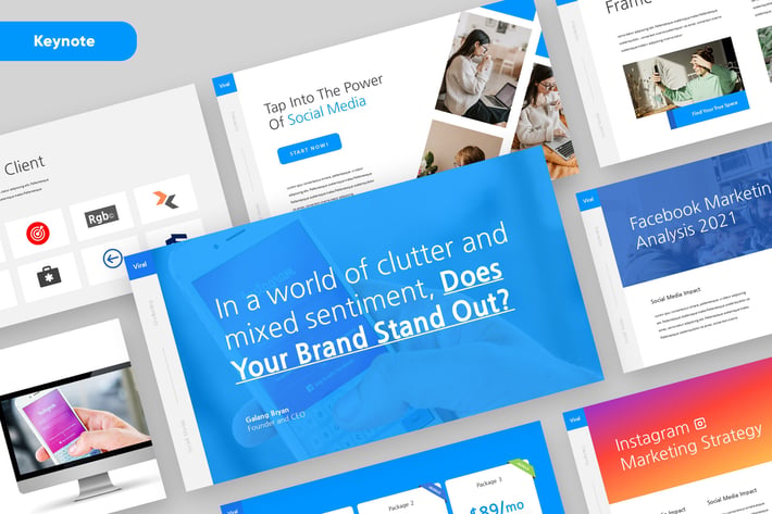 VIRAL - Social Media Marketing Keynote Template