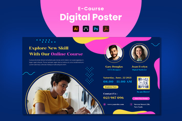 Online Course Digital Poster