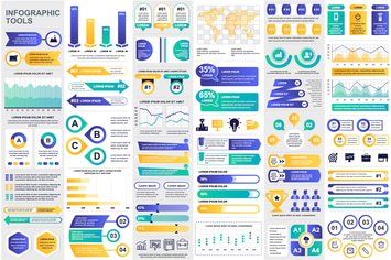 Set Infographic Elements for Presentation