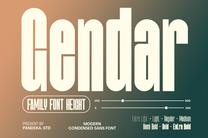Gendar - Modern Condensed Display