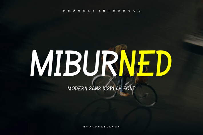 Miburned - Modern Sans Font