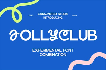 Jolly Club Experimental Font Combination