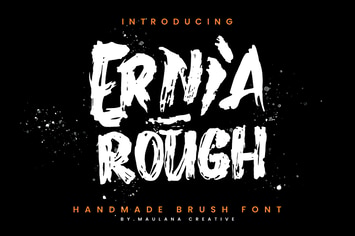 Ernia Rough Handmade Brush Font