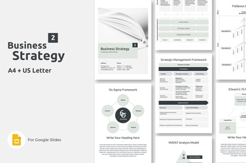 Vertical Business Strategy Two Google Slides