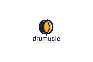 Drum Music Logo