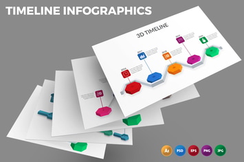 Timeline 3D – Infographics Design