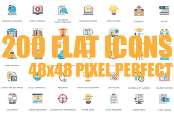 Modern Flat icons