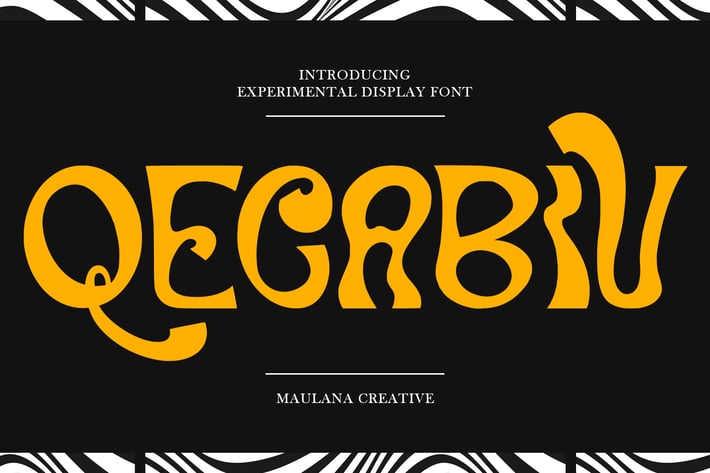 Qecabiv Experimental Display Font