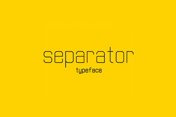 Separator typeface