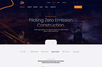 Bulter - Clean Construction PSD Template