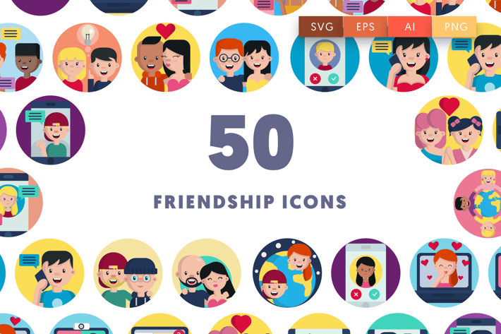 50 Friendship Icons